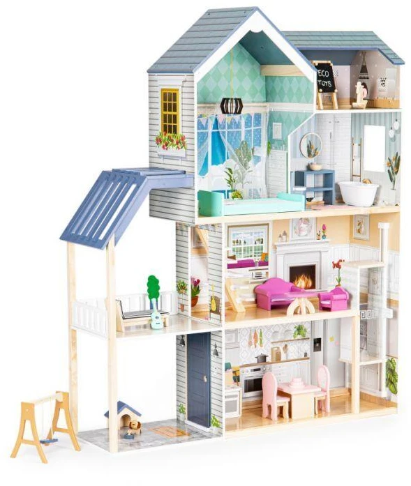 Lėlių namelio rezidencija XXL Maya 28 el. ECOTOYS