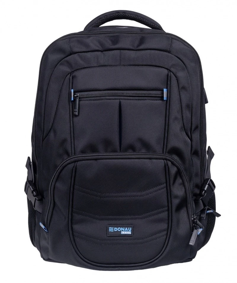 DONAU TRAVEL Amsterdam Nešiojamas kompiuteris backpack 17" 35 l USB + cable juodas