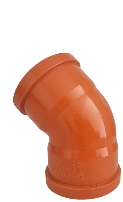 Lauko kanalizacijos dvimovė alkūnė Magnaplast, Ø 110 mm, 45°