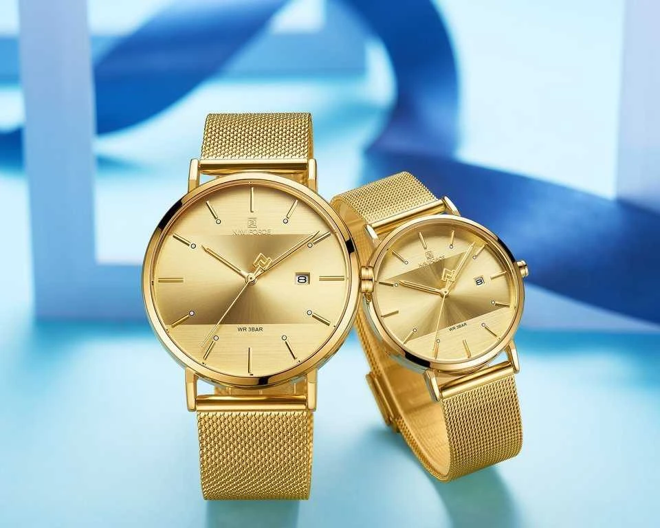 Laikrodis DVIEJŲ NAVIFORCE LAIKROŠIŲ RINKINYS – NF3008G+L (zn113c)