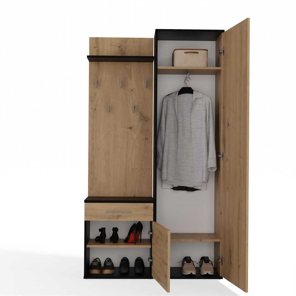 „Top E Shop“ „Topeshop“ GARD DUO ANT/ART KPL prieškambario spintelė