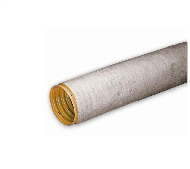 Drainage pipe with geotextile filter Wavin. Ø 80/92 mm