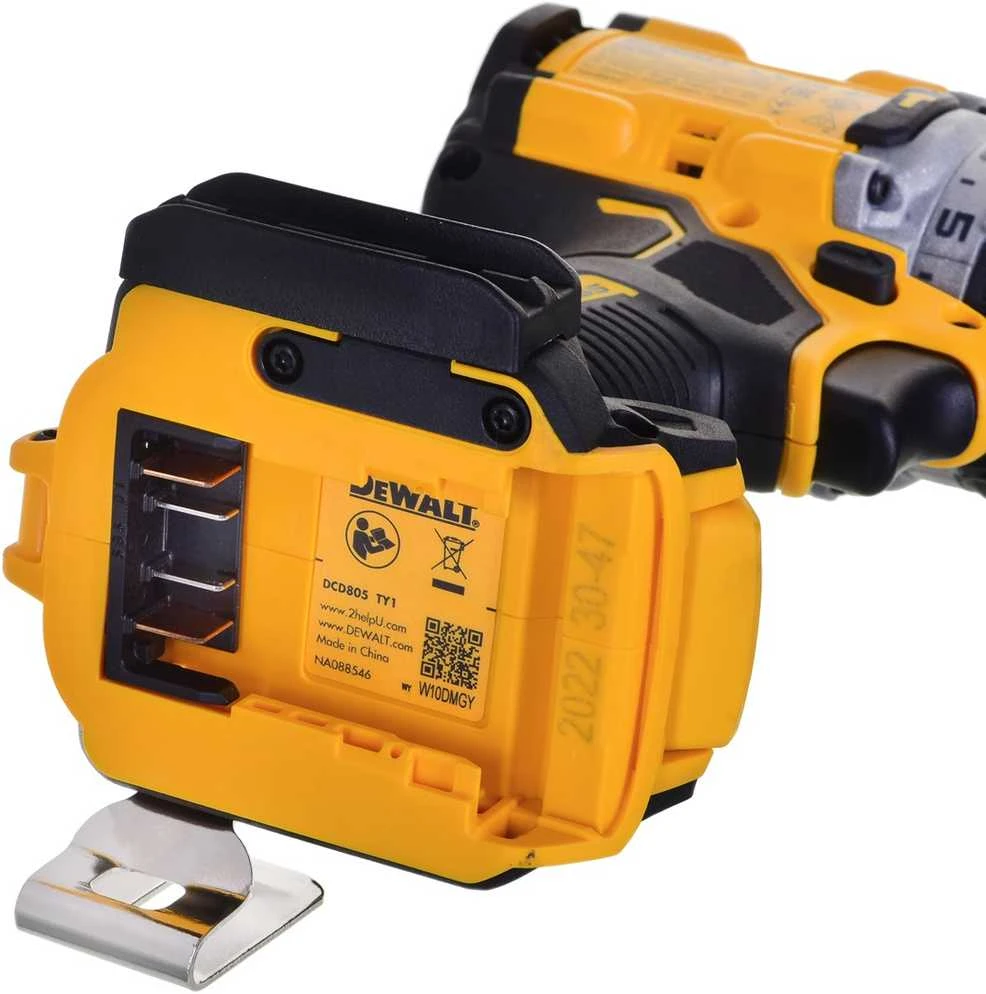 Dewalt smūginis gręžtuvas - suktuvas DCD805NT 18V 27/90 Nm TSTAK, be akumuliatoriaus ir kroviklio