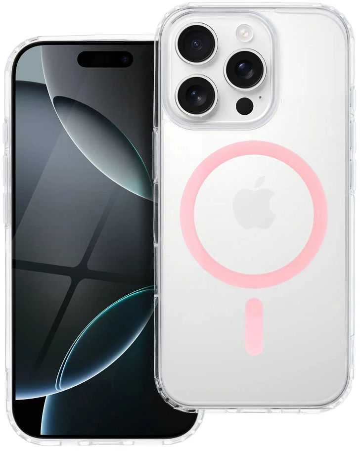 OEM dėklas, skirtas „iPhone 14“, „Drop Glue“, spalvingas žiedinis „MagSafe“ dėklas, suderinamas su „MagSafe“, rožinis