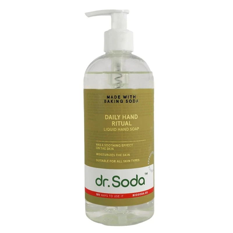 DR.SODA Soda | Skystas rankų muilas „Kasdienis rankų ritualas“, 400 ml | dr. Soda