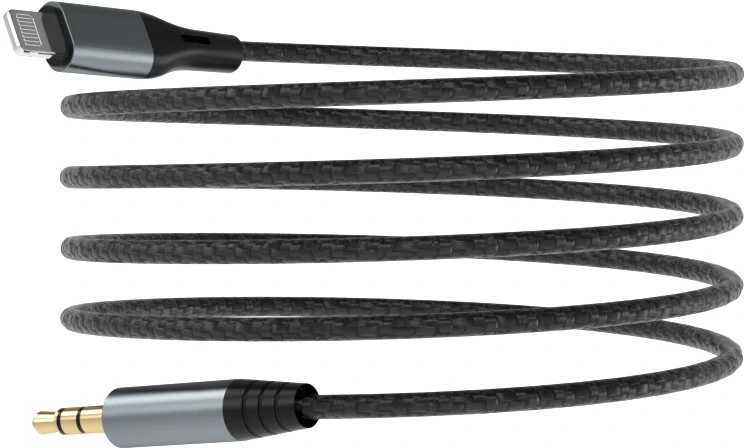 Dudao Lightning to mini jack 3.5mm audio cable 1m pilka (L11PRO)