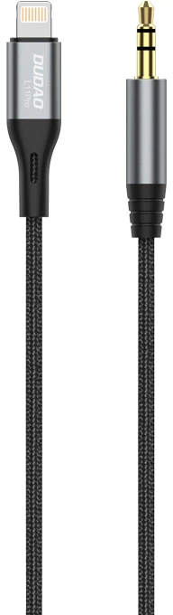 Dudao Lightning to mini jack 3.5mm audio cable 1m pilka (L11PRO)
