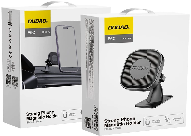 Dudao F6C Magnetic Car Holder - Juodas