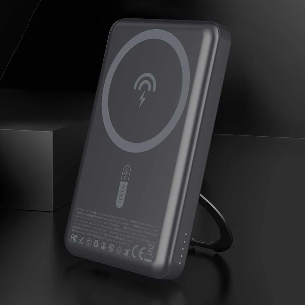 Dudao K28S 20W PD 5000mAh Powerbank su MagSafe is stoveliu – pilkos spalvos