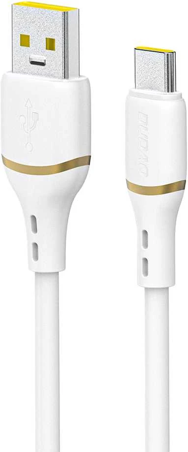 Dudao L25T USB-A - USB-C Silicone Cable 5A 1m - Baltas