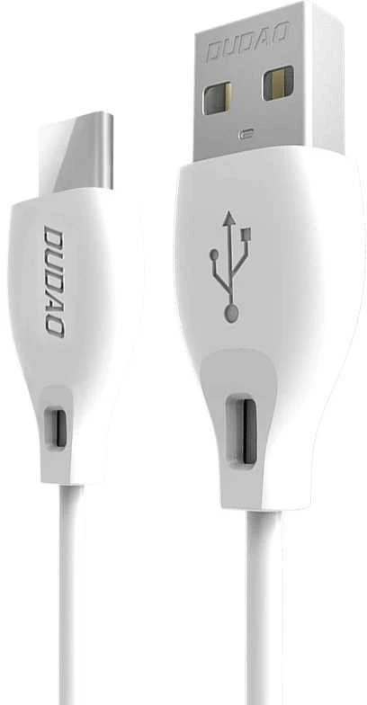 Dudao USB Type C 2.1A 1m baltas cable (L4T 1m baltas)