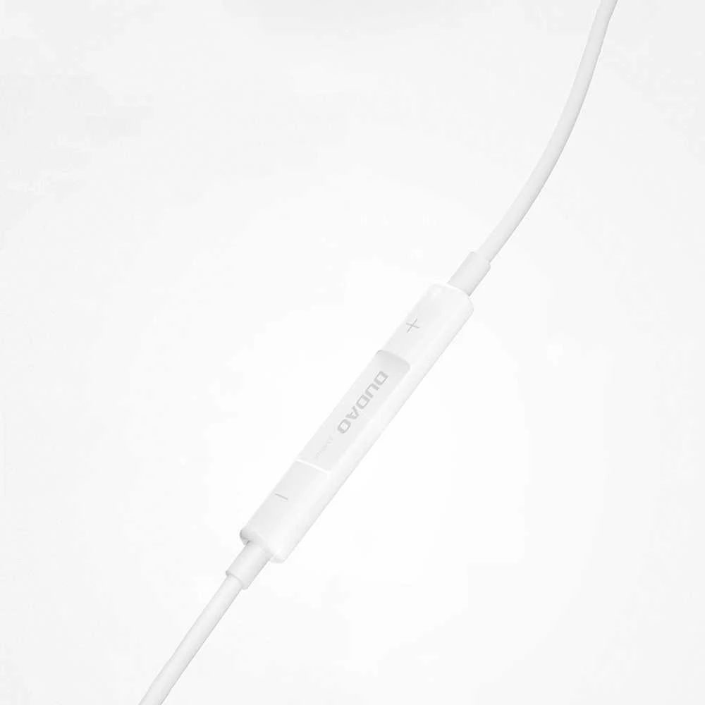 Dudao X14PROL-W1 į ausis įkišamos ausinės su Lightning jungtimi baltos spalvos (X14PROL-W1)