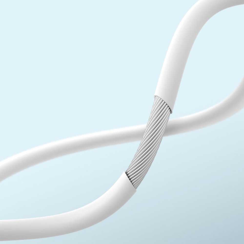 Dudao X3C į ausis įkišamos su laidu USB-C ausinės 1.2m - baltos spalvos
