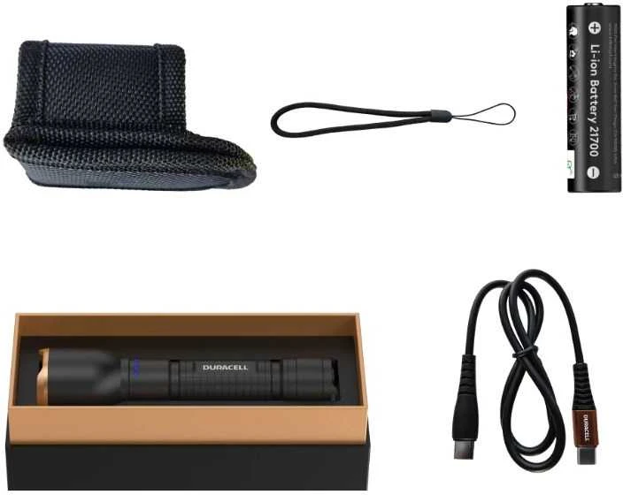 Duracell DF2500R Flashlight juodas