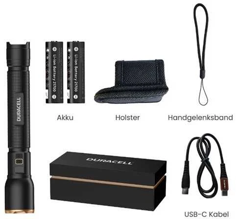 Duracell DF6000R Gift Box Flashlight juodas