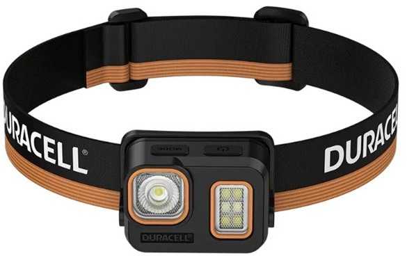 Duracell DH500R Headlamp juodas, oranžinis