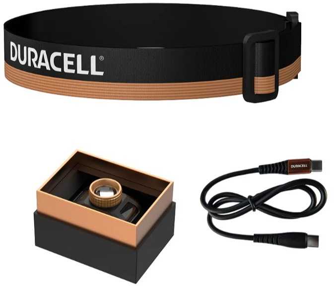 Duracell DH850R Gift Box Headlamp juodas, oranžinis