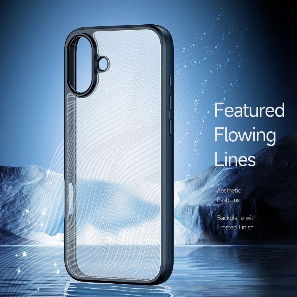Dux Ducis dėklas AIMO MAG compatible su MagSafe skirtas Apple iPhone 16 juodos spalvos