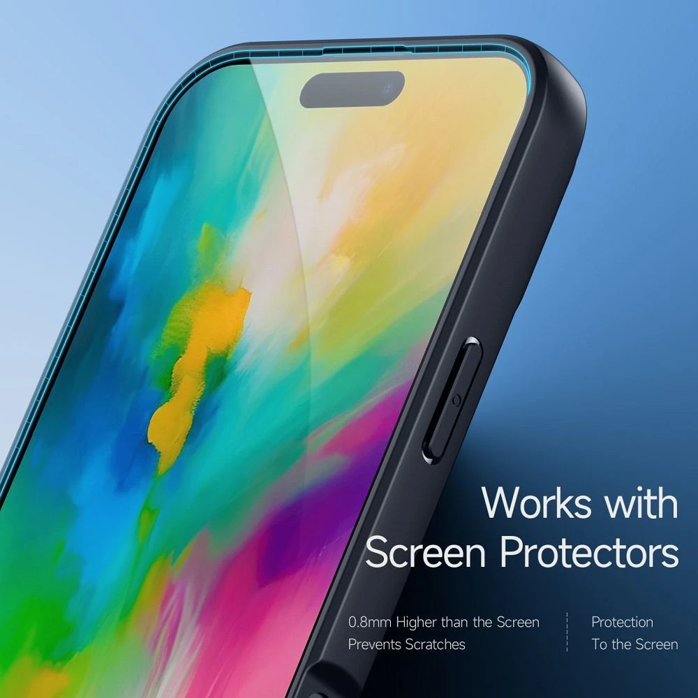 Dux Ducis dėklas AIMO MAG compatible su MagSafe skirtas iPhone 16 Pro Max juodos spalvos