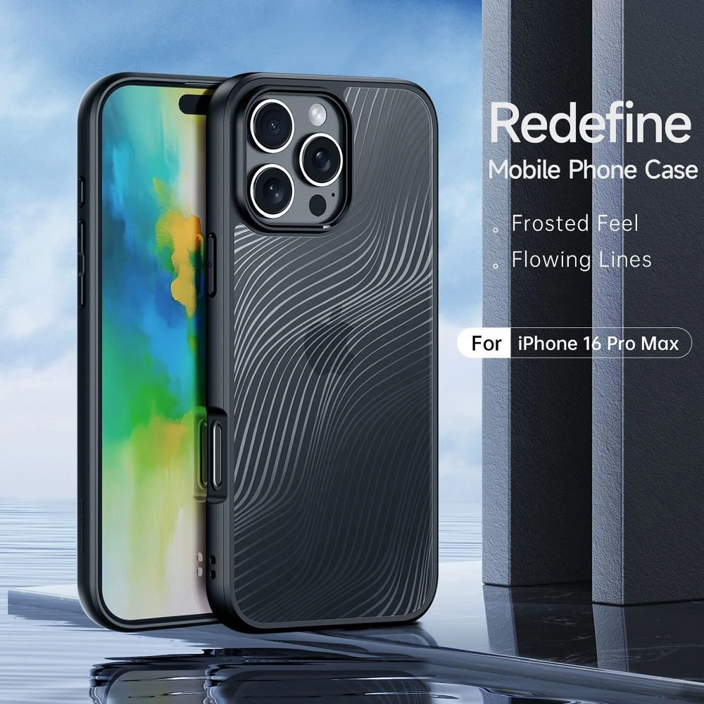 Dux Ducis dėklas AIMO MAG compatible su MagSafe skirtas iPhone 16 Pro Max juodos spalvos