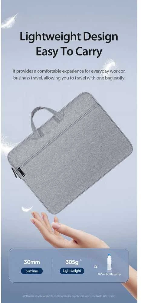 DUX DUCIS bag LBTC for laptop 14-15,4" Horizontal Handbag light pilkas