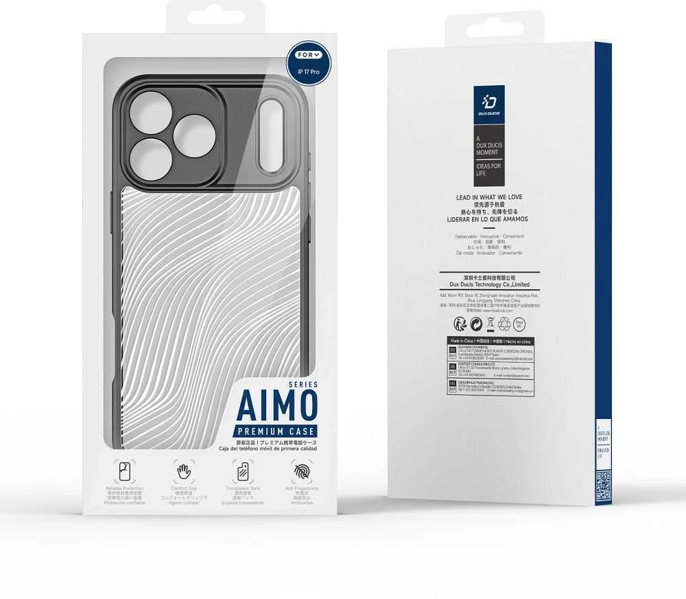 DUX DUCIS AIMO MAG dėklas, suderinamas su „MagSafe“, skirtas IPHONE 17 PRO, juodas