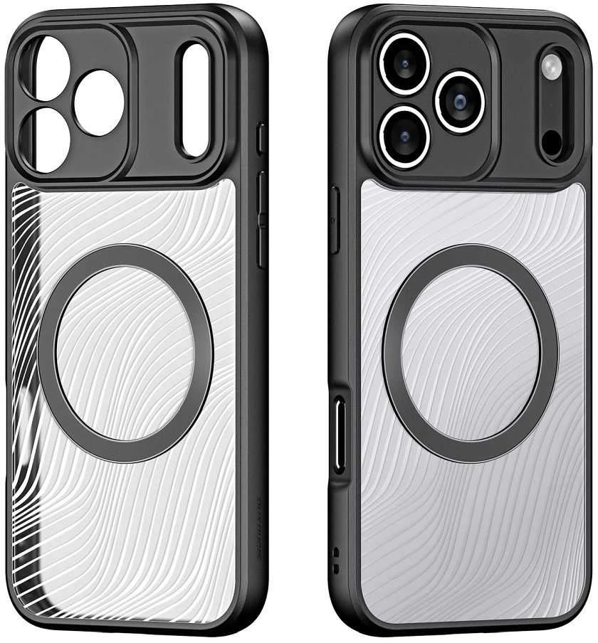 DUX DUCIS dėklas AIMO MAG, suderinamas su „MagSafe“, skirtas IPHONE 17 PRO MAX, juodas