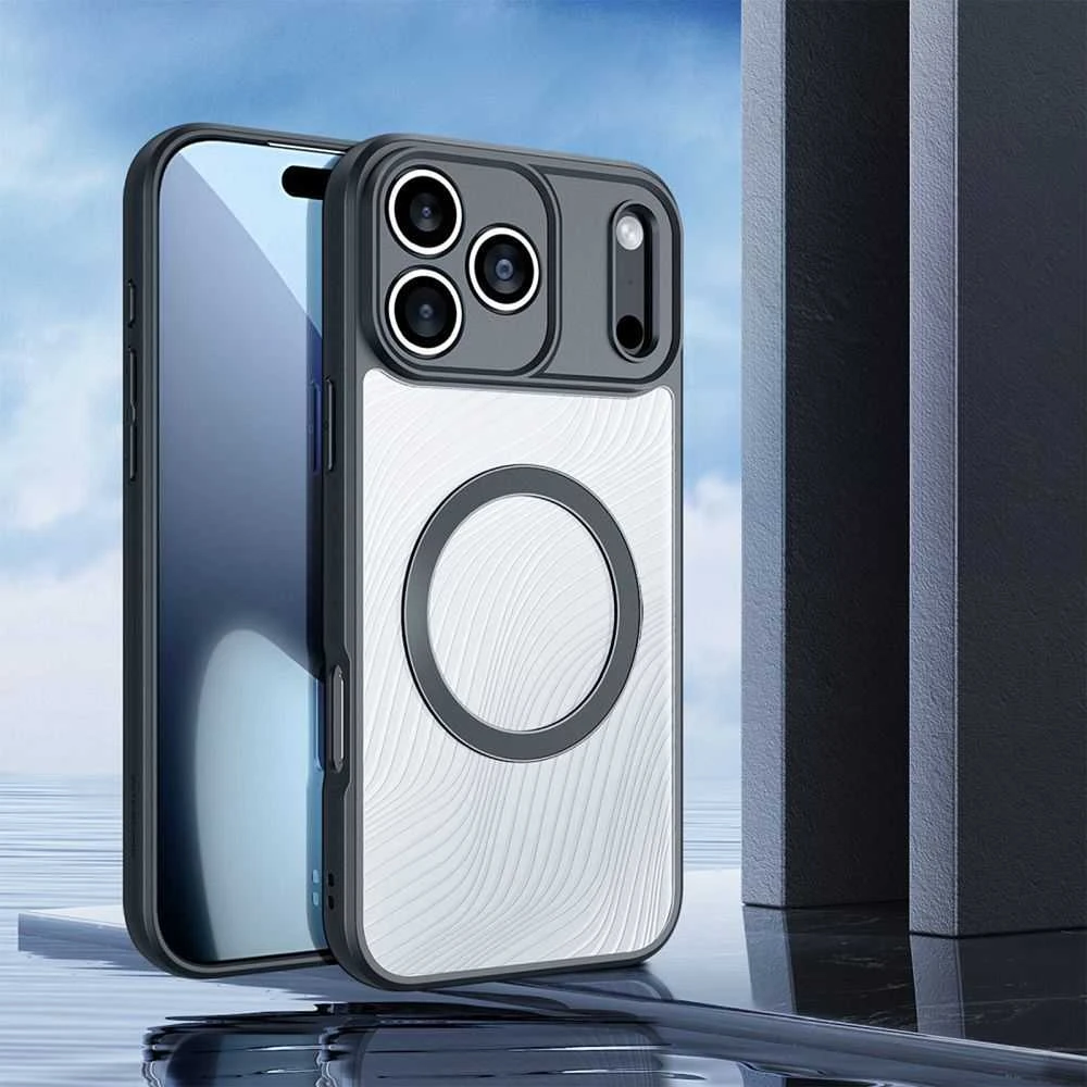 DUX DUCIS dėklas AIMO MAG, suderinamas su „MagSafe“, skirtas IPHONE 17 PRO MAX, juodas