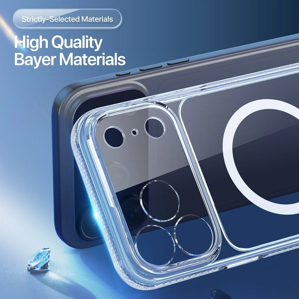 Dėklas DUX DUCIS case CLIN MAG compatible with MagSafe for iPhone 17 Pro / 18 Pro transparent