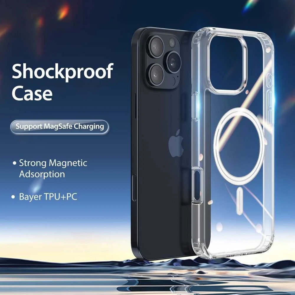 Dux Ducis dėklas CLIN MAG compatible su MagSafe skirtas Apple iPhone 16 Pro Max skaidrus