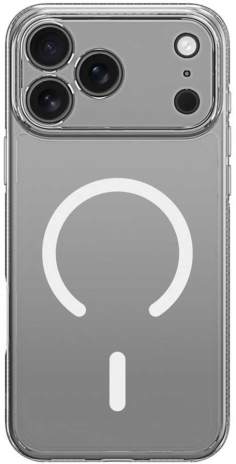DUX DUCIS CLIN MAG dėklas, suderinamas su „MagSafe“, skirtas IPHONE 17 PRO MAX (atviro žiedo versija), skaidrus