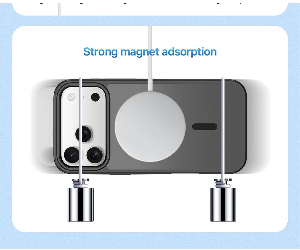 Dėklas DUX DUCIS case YIND compatible with MagSafe for iPhone 17 Pro Max / 18 Pro Max (Open Ring Version) juodas