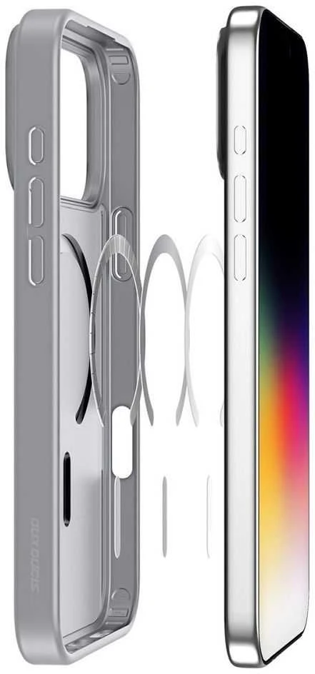 DUX DUCIS dėklas YIND, suderinamas su „MagSafe“, skirtas IPHONE 17 PRO MAX, pilkas