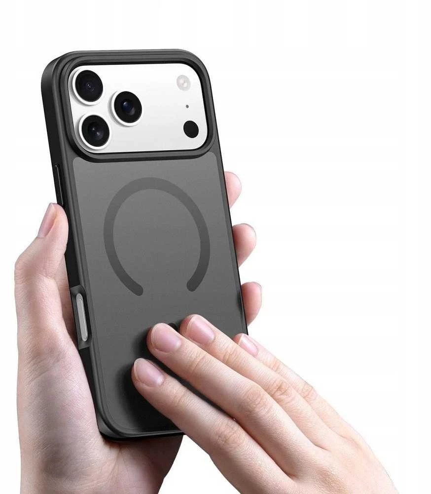 DUX DUCIS dėklas YIND, suderinamas su „MagSafe“, skirtas IPHONE 17 PRO MAX, juodas