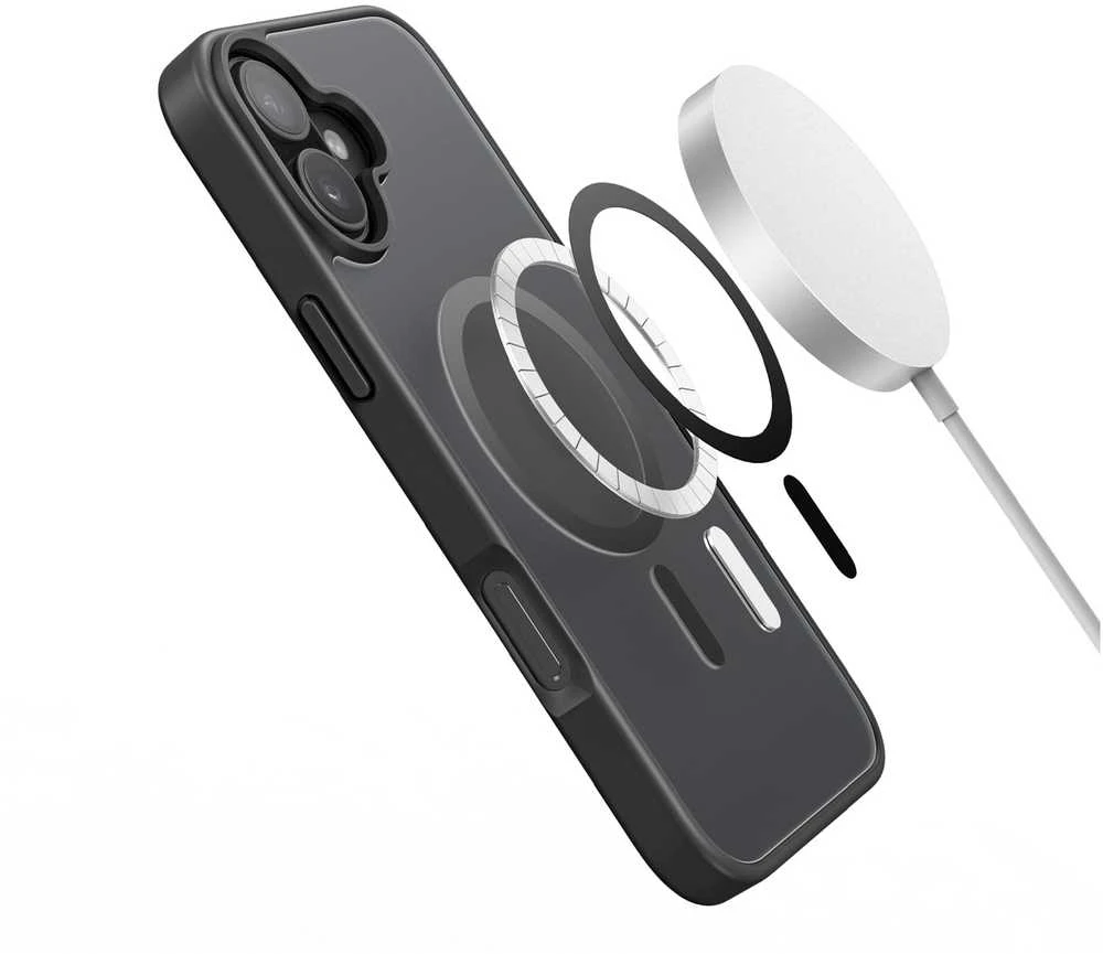 Dux Ducis Yind Apple iPhone 17 dėklas Compatible su MagSafe – juodos spalvos