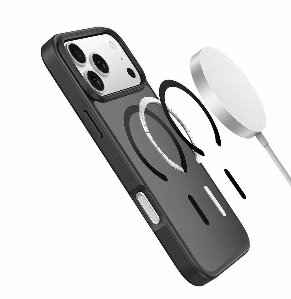 Dux Ducis Yind Apple iPhone 17 Pro Dėklas suderinamas su MagSafe – juodos spalvos