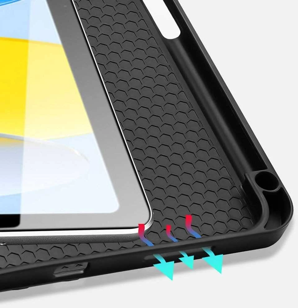 Dėklas Dux Ducis Domo Apple iPad 10.9 2022/iPad 11 2025 juodas