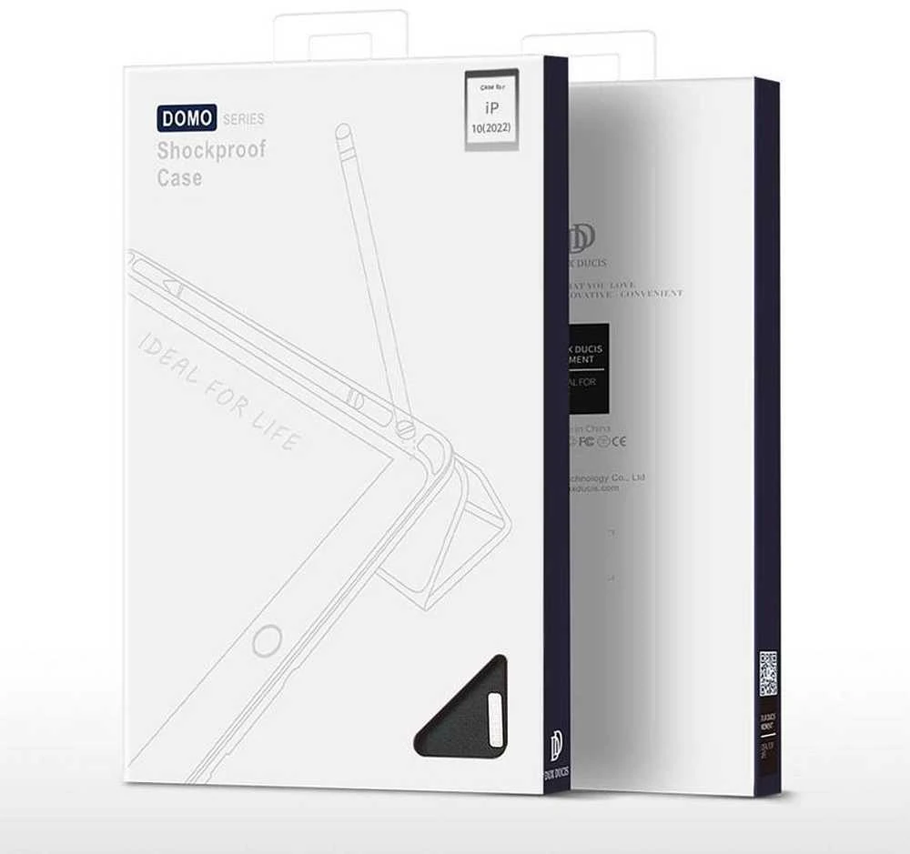 Dėklas Dux Ducis Domo Apple iPad 10.9 2022/iPad 11 2025 juodas