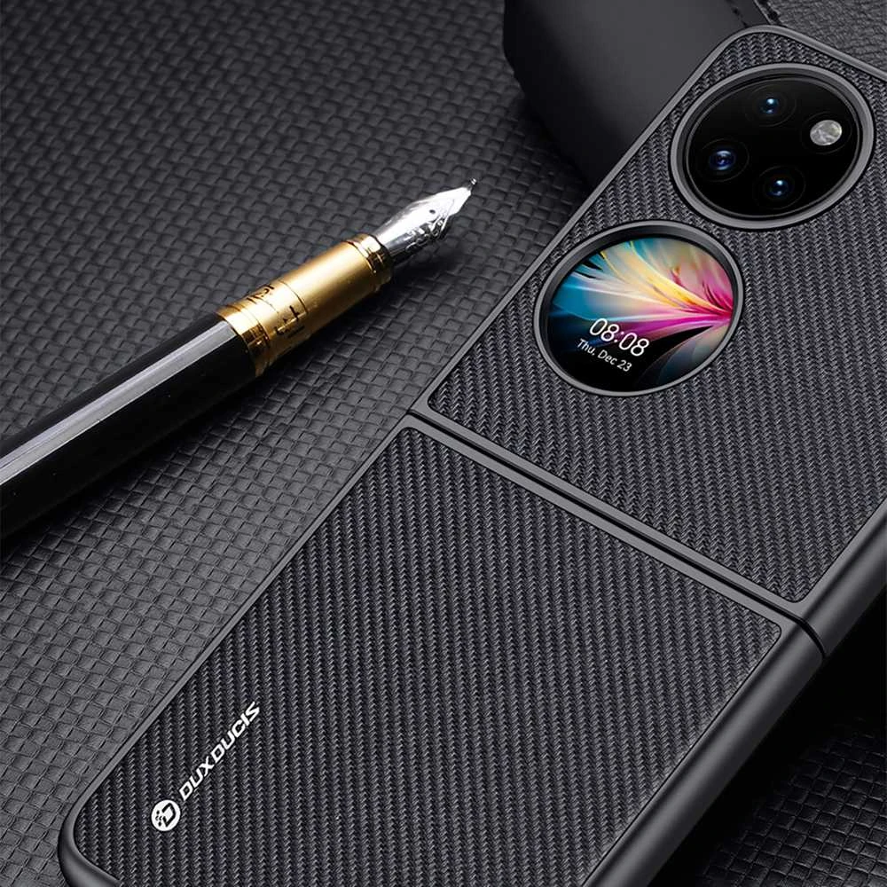 Dux Ducis Fino dėklas skirtas Huawei P50 Pocket, mėlynas
