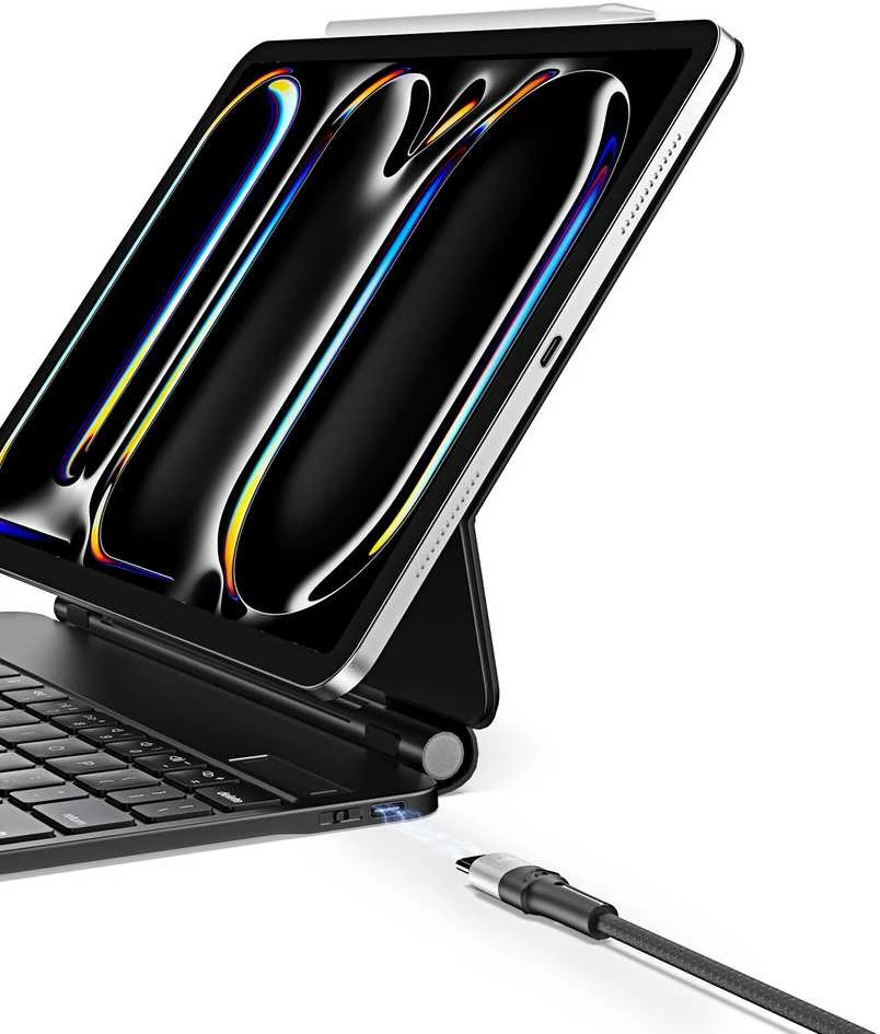Dux Ducis Keyboard (MK Series) Dėklas with Bluetooth Keyboard skirtas iPad Pro 11″ 2024 – juodos spalvos