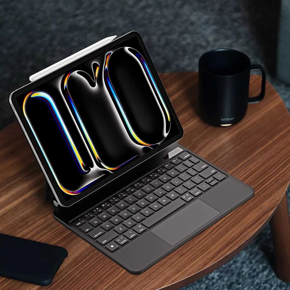 Dux Ducis Keyboard (MK Series) Dėklas with Bluetooth Keyboard skirtas iPad Pro 11″ 2024 – juodos spalvos
