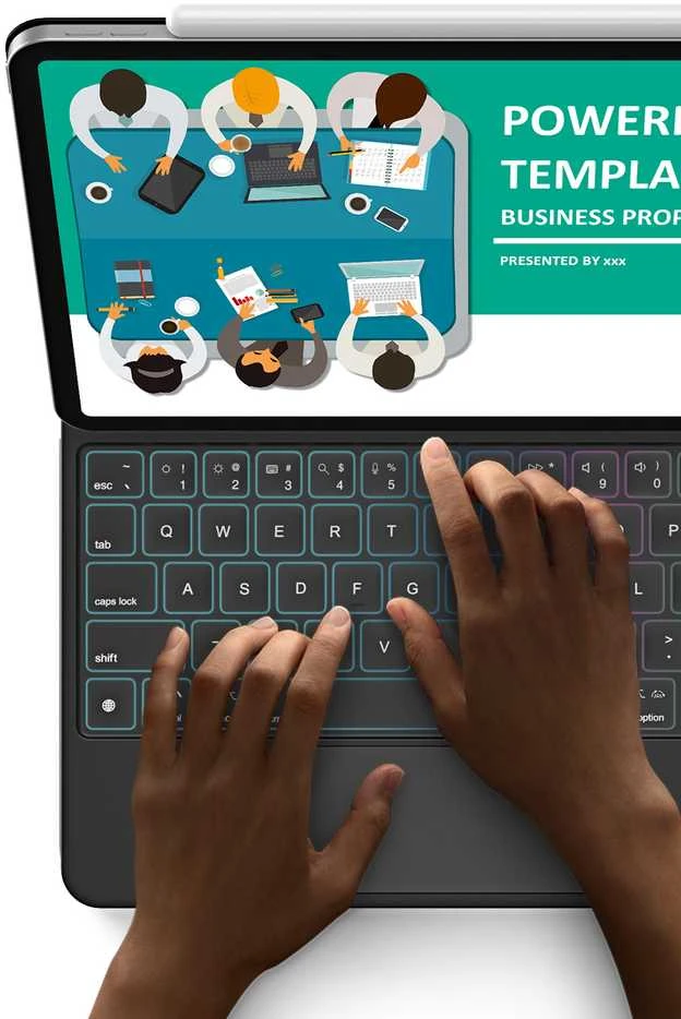 Dux Ducis Keyboard (MK Series) Dėklas with Bluetooth Keyboard skirtas iPad Pro 11″ 2024 – juodos spalvos