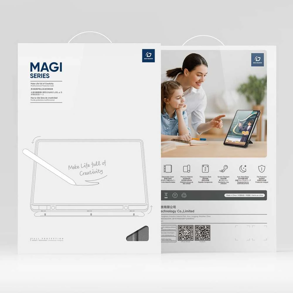 Dux Ducis "Magi" skirtas Apple iPad Pro 11 (2024) pilkas