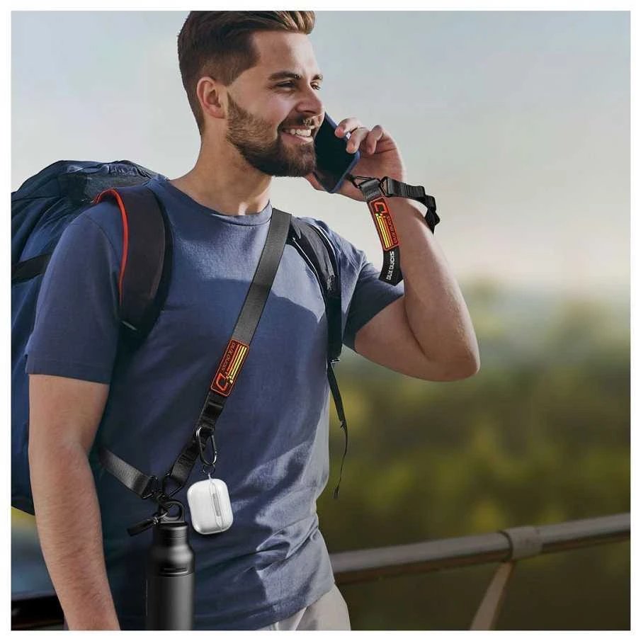 Dėklas DUX DUCIS Outdoor Cross Body - cross-body telefono dirželis - juodas