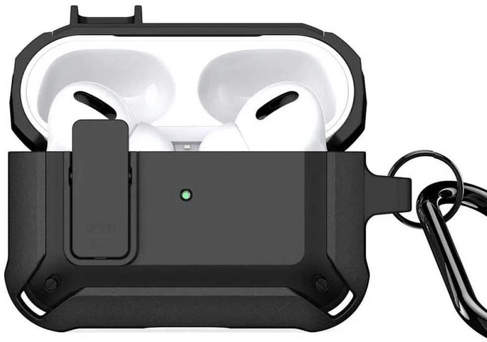 Earbuds dėklas Dux Ducis PECO skirta AirPods 3 apsauginis armor juodas