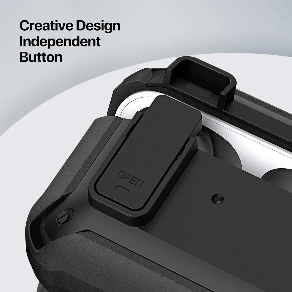 Earbuds dėklas Dux Ducis PECO skirta AirPods 3 apsauginis armor juodas