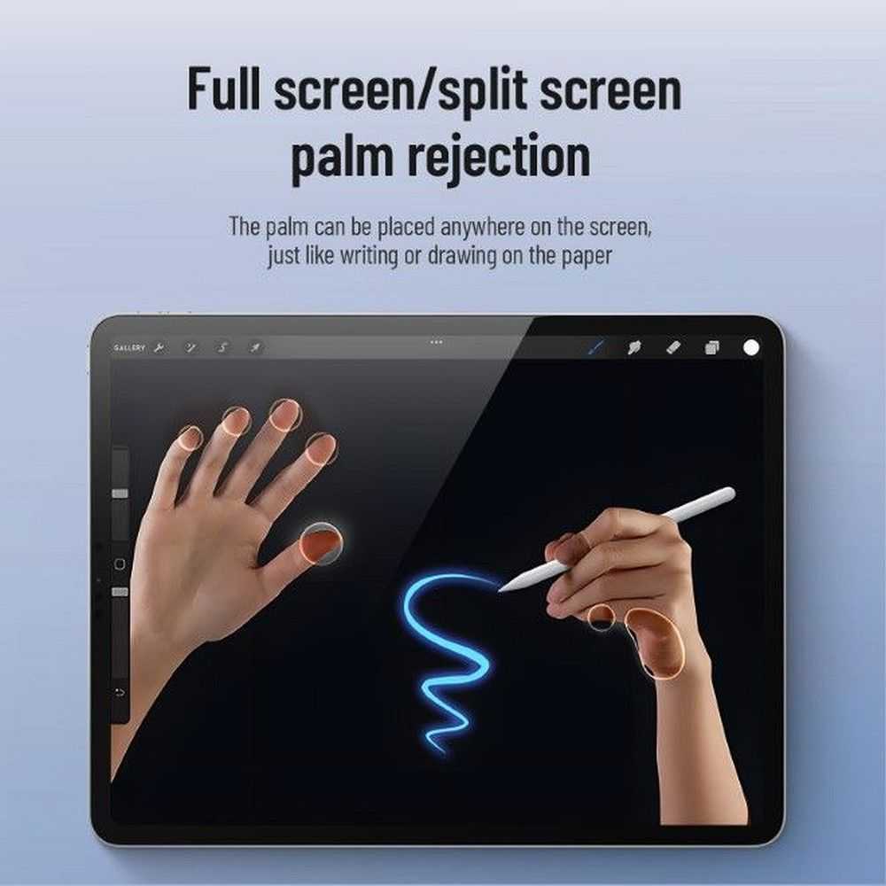 DUX DUCIS rašiklis STYLUS skirtas iPad su belaidžiu įkrovimu ir galia Ekranas baltas