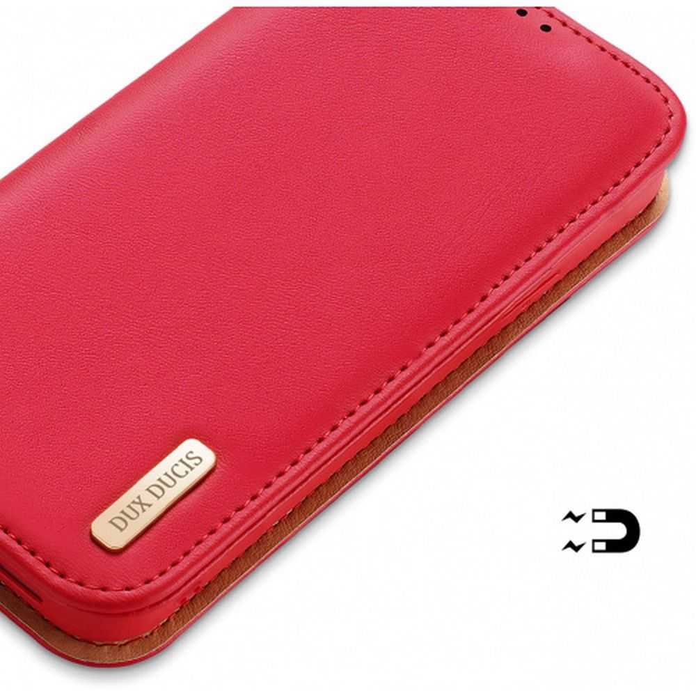 DUX DUCIS piniginės dėklas HIVO, skirtas IPHONE 15 Plus raudonas