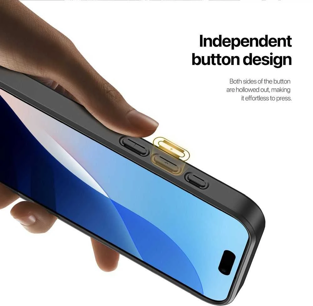 Dux Ducis Rafi II Mag Safe dėklas, skirtas iPhone 16 - juodas