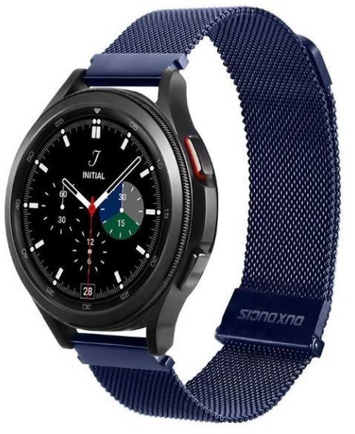 DUX DUCIS strap MILANESE stainless steel magnetic 20 mm mėlynas